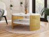 Salontafel Civer I (Gouden + Wit marmer)