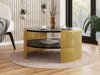 Salontafel Civer I (Gouden + Zwart marmer)