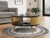 Salontafel Vitum I (Gouden + Zwart marmer)