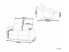 Sofa reglaineris Berwyn 2108 (Kreminė)