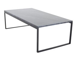 Salontafel Dallas 179 (Grijs marmer + Zwart)