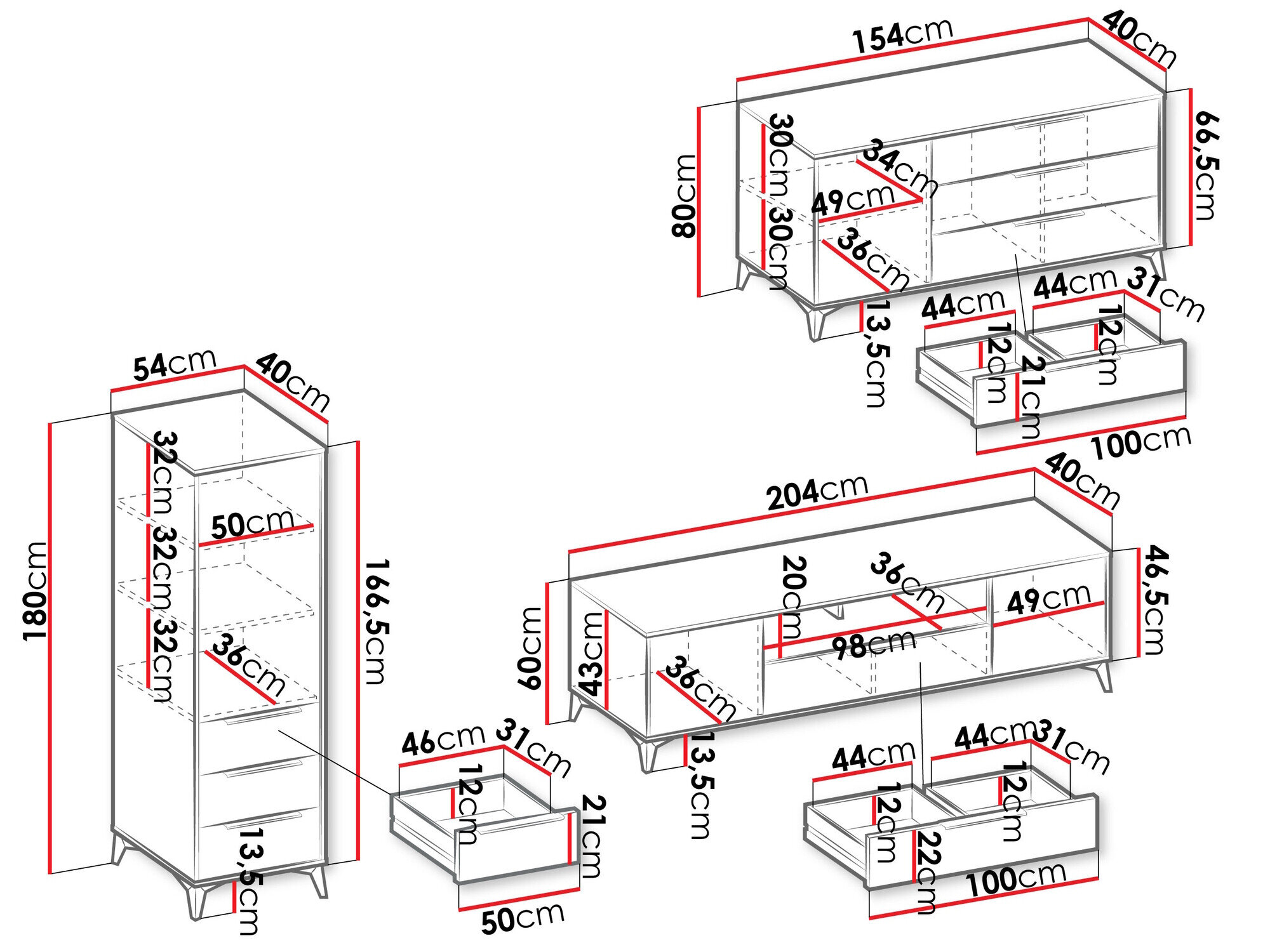 Stuemøbelsæt Comfivo Camlue 109