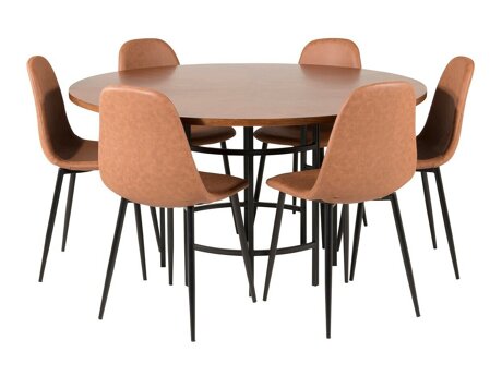 Eetkamerset Dallas 309 (Bruin + Zwart)