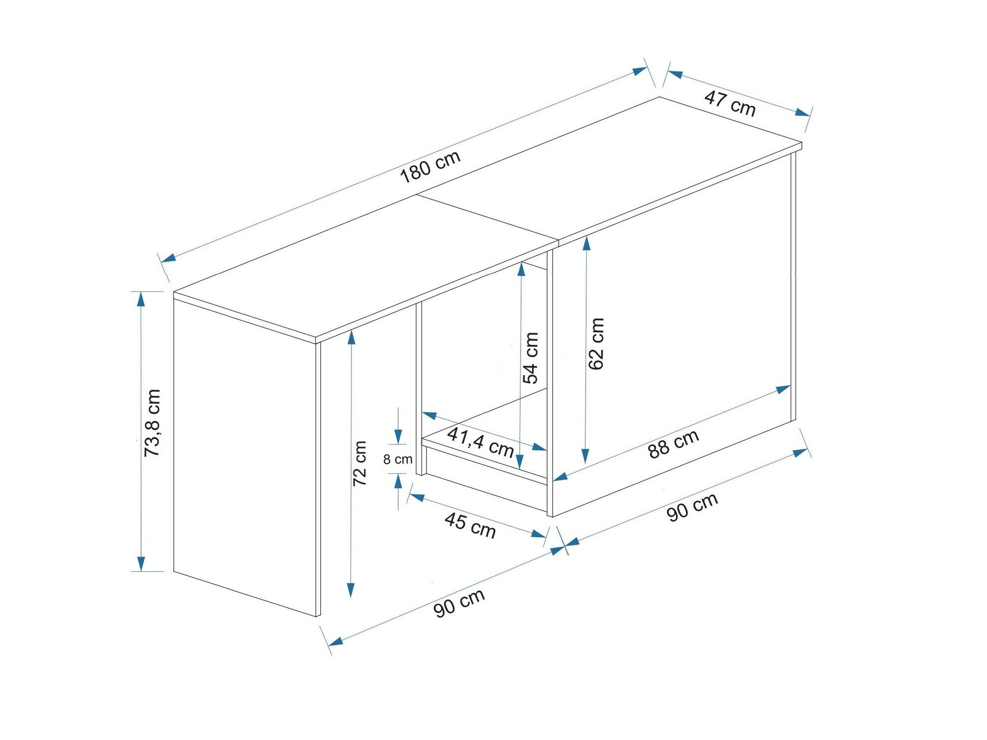 Uredski stol Kailua 2183 (Antracit + Bor)