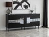 Aparador Kailua 2202 (Negro + plata)