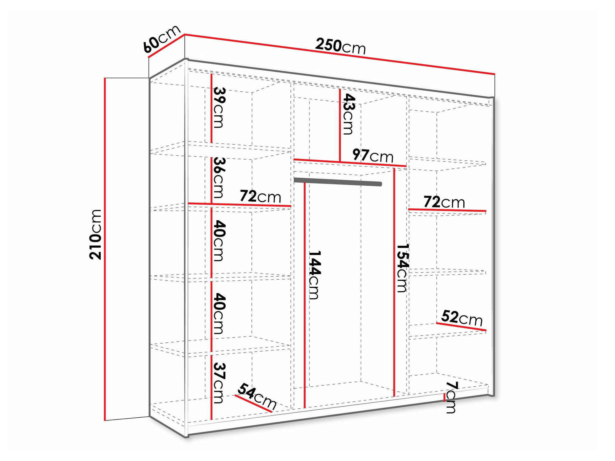 Garderobeskab Comfivo 364