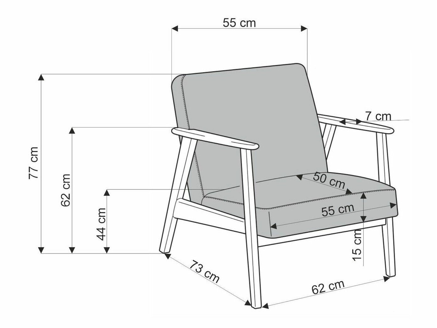 Lænestol Houston 1684