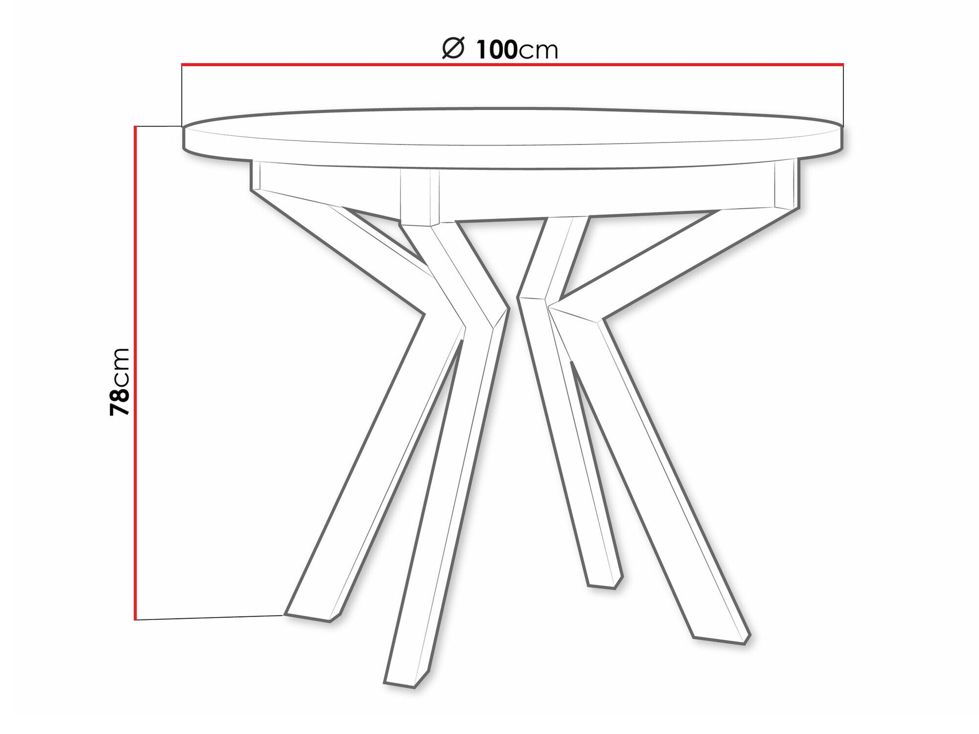 Table Victorville 368 (Blanc + Noir)