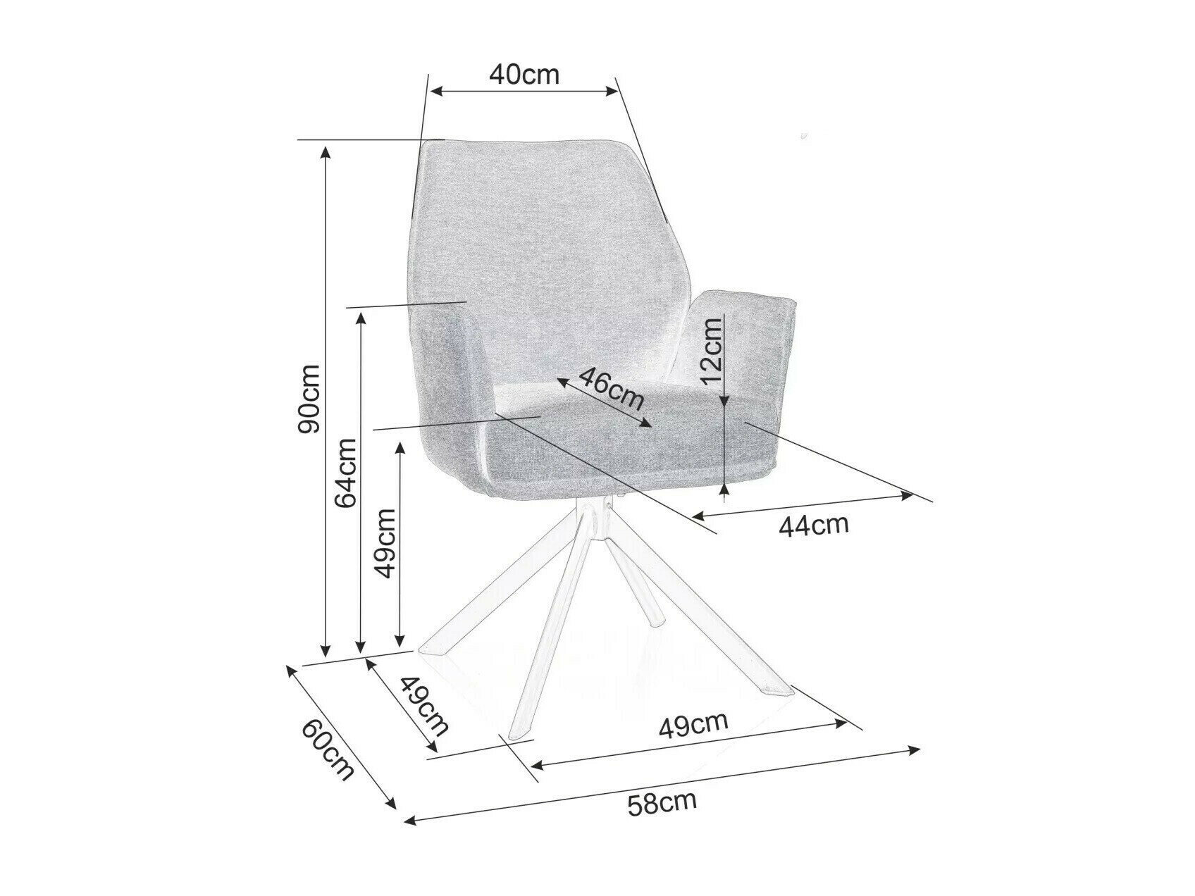 Stol Detroit 423 (Beige)