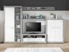 TV-meubel Romfera 102 (Wit + Grijs)