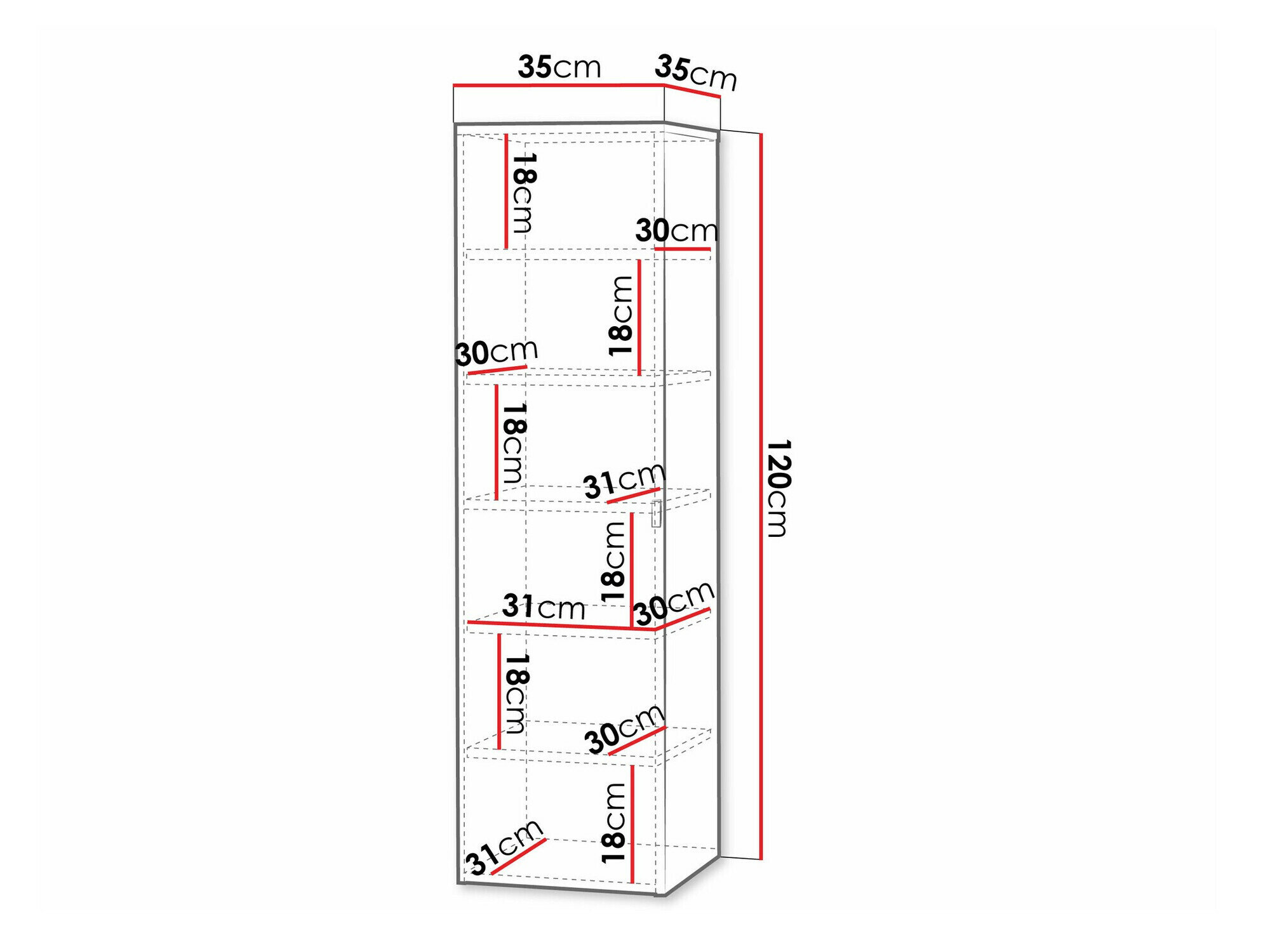 Wand badkamermeubel Natar (Zwart + Glanzend zwart)