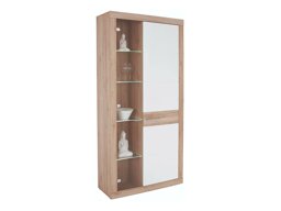 Boekenkast Romfera 107 (Wit + San Remo eik)