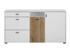 Ladekast Belmelu 107 (Wit + Eiken)