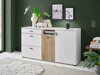 Ladekast Belmelu 107 (Wit + Eiken)