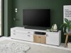 TV-bord Belmelu 106 (Hvid + Egetræ)