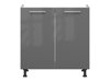 Dulap modular cu uși pentru chiuvetă Tiffa Grey 125