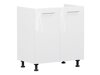 Modulaire spoelbakkast met deuren Tiffa White 138