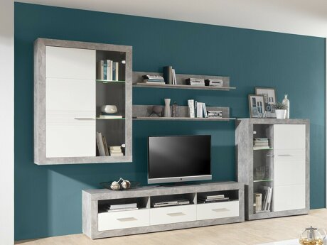 Stuemøbelsæt Romfera 116 (Grå + Hvid)