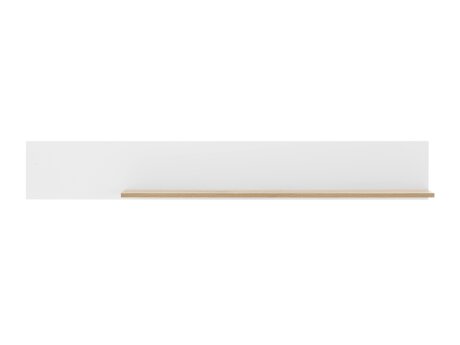 Wandplank Belmelu 112 (Wit + Eiken)