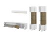 Conjunto de salón Belmelu 117 (Blanco + Roble)