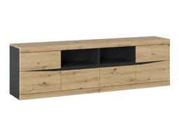 TV-meubel Venlori 122 (Antraciet + Artisan eiken)