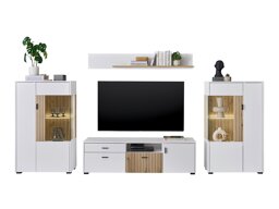 Set de living Belmelu 122 (Alb + Stejar)