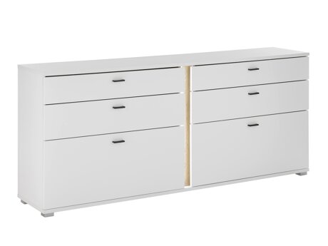 Ladekast Avimavi 107 (Wit + Wotan eik)