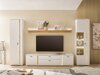 Conjunto de salón Avimavi 118 (Blanco + Roble wotan)