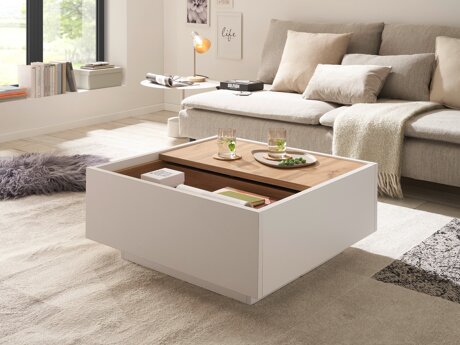 Salontafel Avimavi 109 (Wit + Wotan eik)