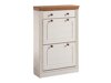 Шкаф за обувки Saltoro 132 (Бял + Меден дъб)