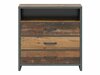 Kommode Belsera 102 (Brun + Matera grå)