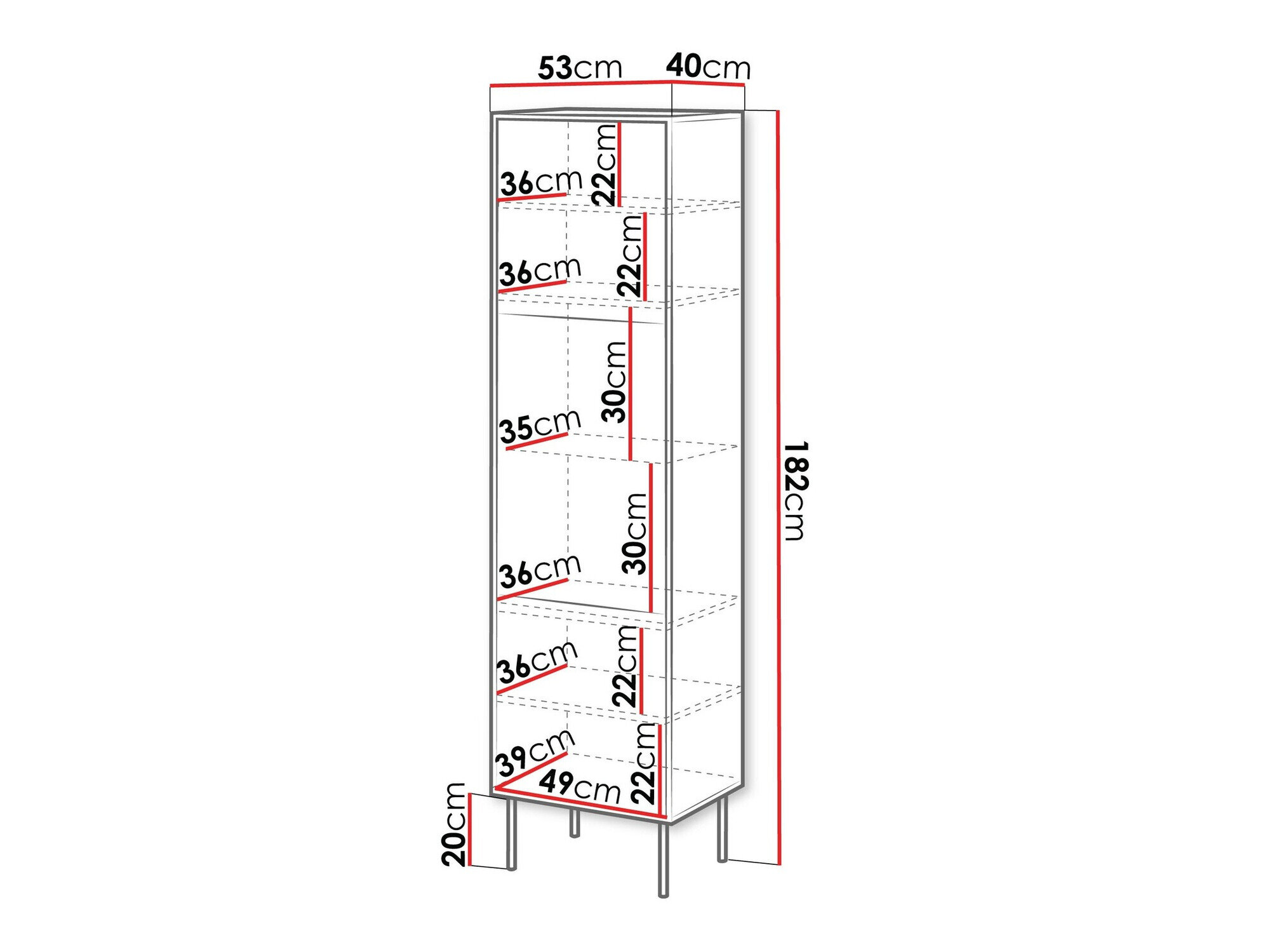 Reol Flosoru 107 (Valnød + Sort)