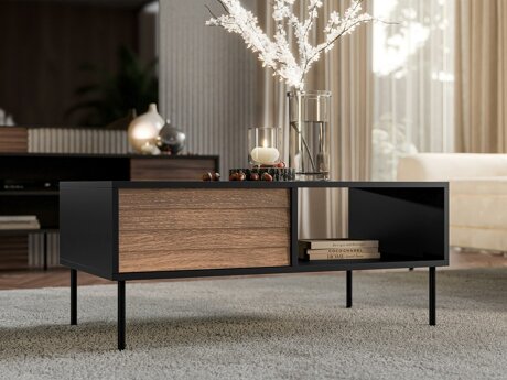 Sofabord Flosoru 103 (Valnød + Sort)