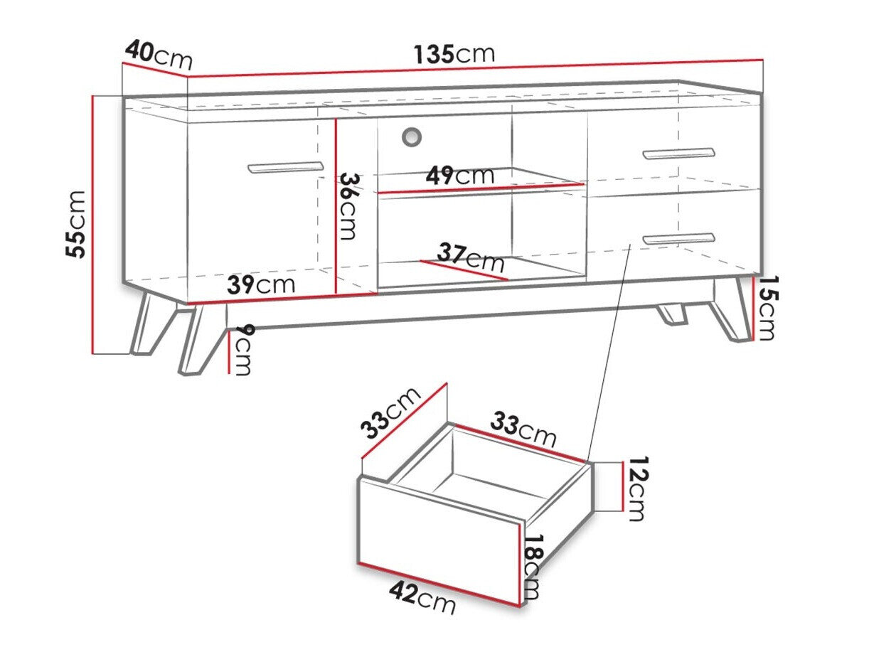 TV komoda Sorvera 102