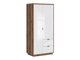 Armario Fivale 105 (Blanco brillante + Roble delano oscuro)