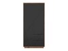 Armario Fivale 105 (Roble delano oscuro + Negro)