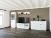 Boekenkast Fivale 102 (Glanzend wit + Wit)