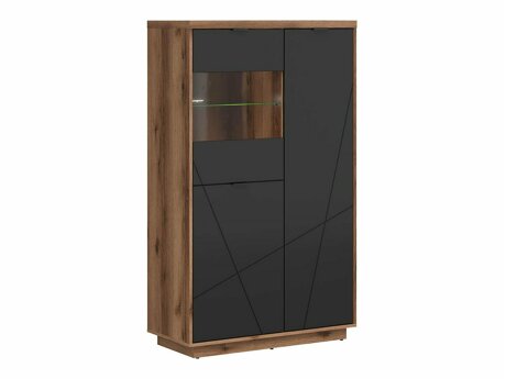 Boekenkast Fivale 103 (Donker delano-eik + Matzwart)