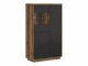 Boekenkast Fivale 103 (Donker delano-eik + Matzwart)