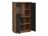 Boekenkast Fivale 103 (Donker delano-eik + Matzwart)