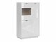 Boekenkast Fivale 103 (Glanzend wit + Wit)