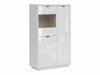 Boekenkast Fivale 103 (Glanzend wit + Wit)