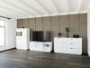 Boekenkast Fivale 103 (Glanzend wit + Wit)