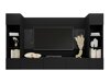 Ensemble de salon Comfivo Salix I (Noir + Marbre noir)