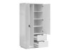 Kledingkast Fivale 105 (Glanzend wit + Wit)