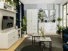 Kledingkast Fivale 105 (Glanzend wit + Wit)