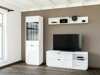 Móvel de TV Fivale 104 (Branco brilhante + Branco)