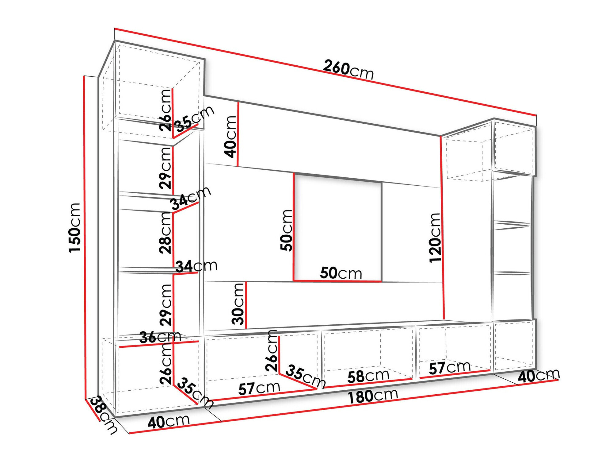 Stuemøbelsæt Comfivo 368 (Hvid + Hvid marmor)