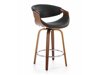 Counterstoel Houston 1599 (Zwart + Notenhout)
