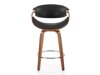 Counterstoel Houston 1599 (Zwart + Notenhout)